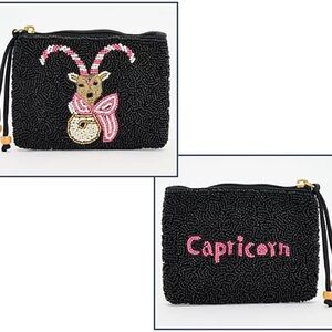 America & Beyond Embellished Zodiac Sign Coin Pouch BRAND NEW TAGS STILL ON IT